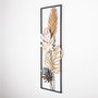 Wallity Palm Leaves Escultura de pared de metal Multicolor